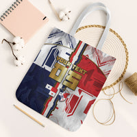 Custom Panama Football Tote Bag Cybernetic Mech Warrior Flag