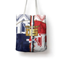 Custom Panama Football Tote Bag Cybernetic Mech Warrior Flag