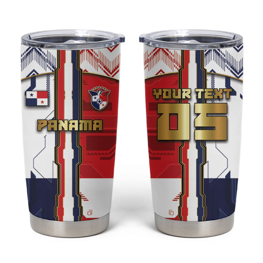 Custom Panama Football Tumbler Cup Cybernetic Mech Warrior Flag