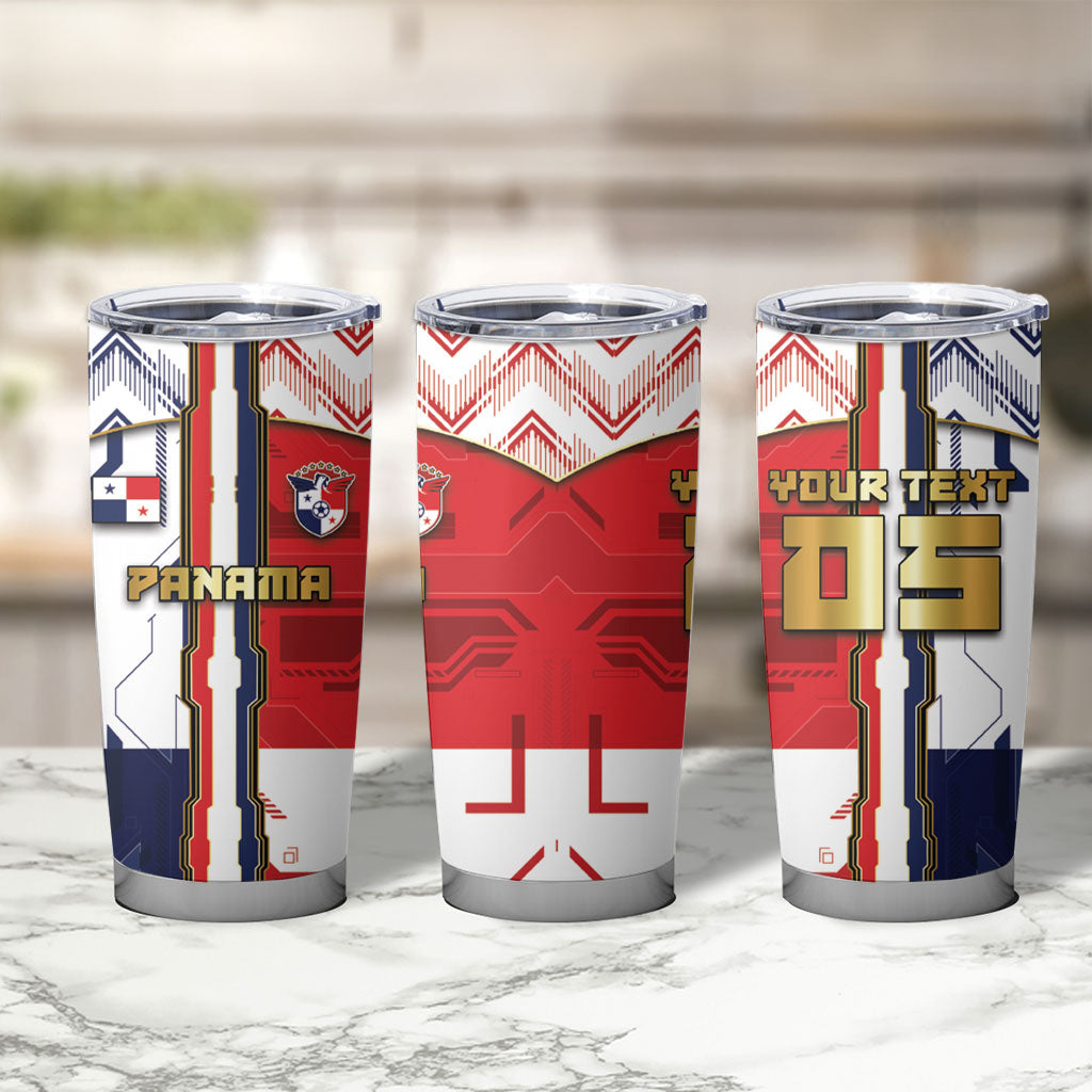 Custom Panama Football Tumbler Cup Cybernetic Mech Warrior Flag