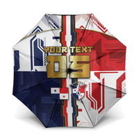 Custom Panama Football Umbrella Cybernetic Mech Warrior Flag