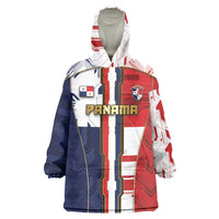 Custom Panama Football Wearable Blanket Hoodie Cybernetic Mech Warrior Flag