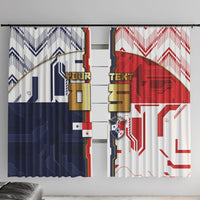 Custom Panama Football Window Curtain Cybernetic Mech Warrior Flag