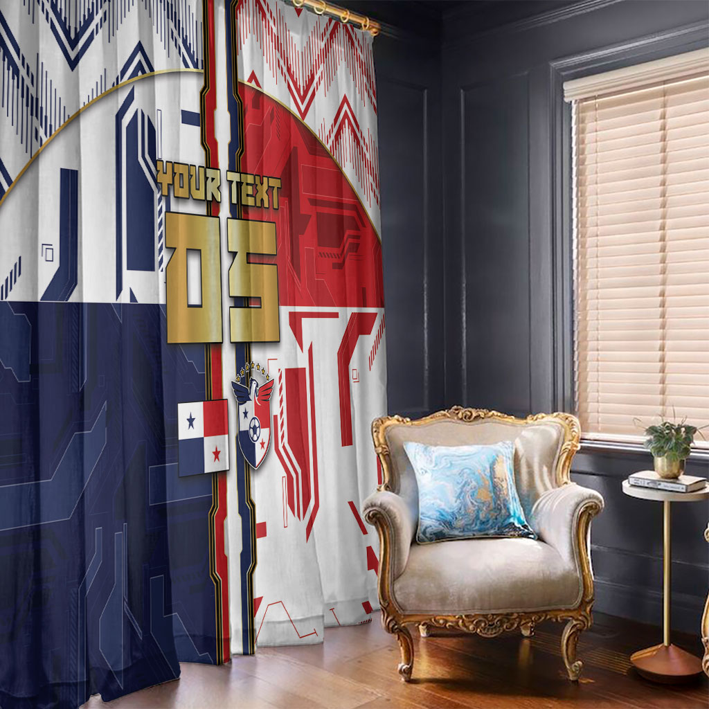 Custom Panama Football Window Curtain Cybernetic Mech Warrior Flag