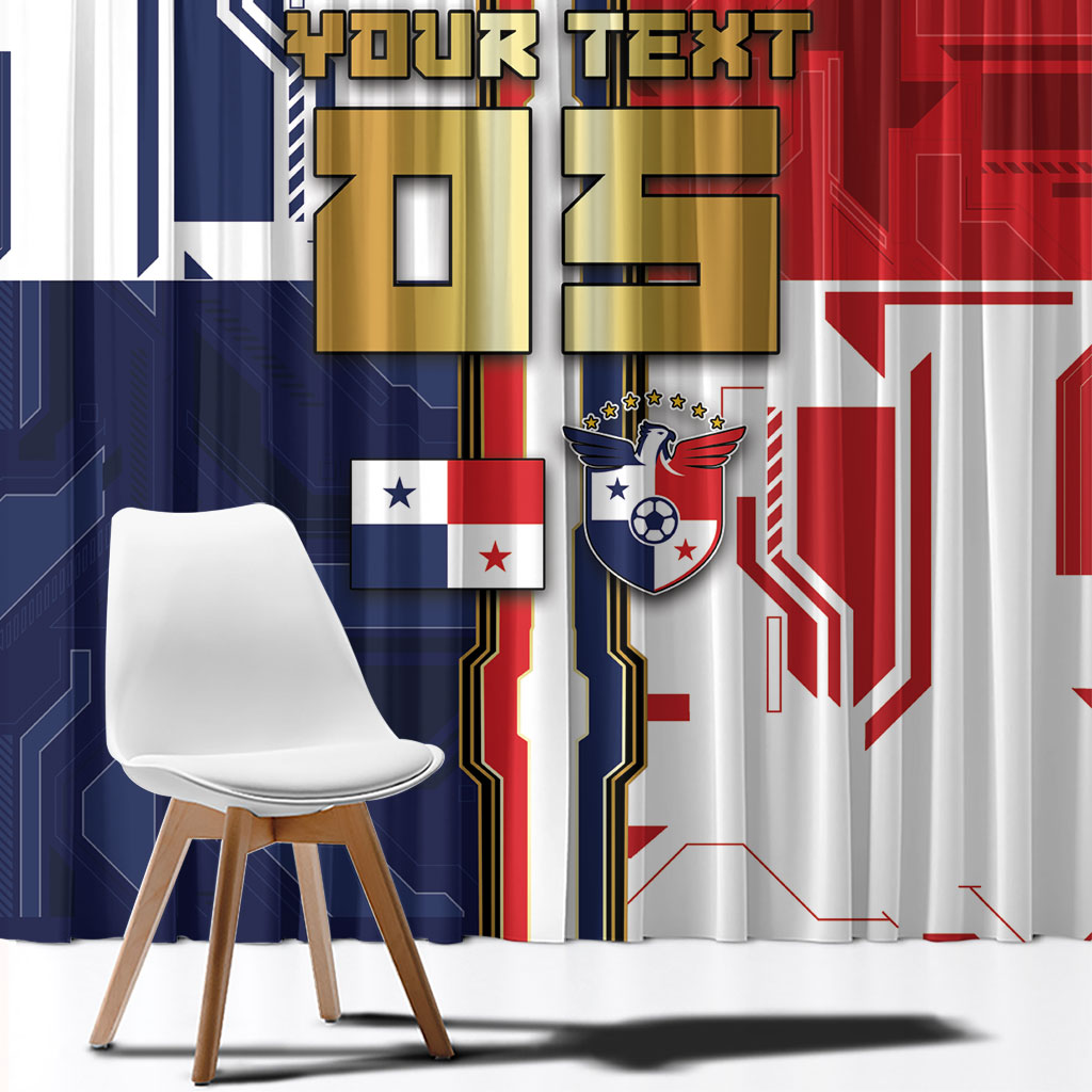 Custom Panama Football Window Curtain Cybernetic Mech Warrior Flag