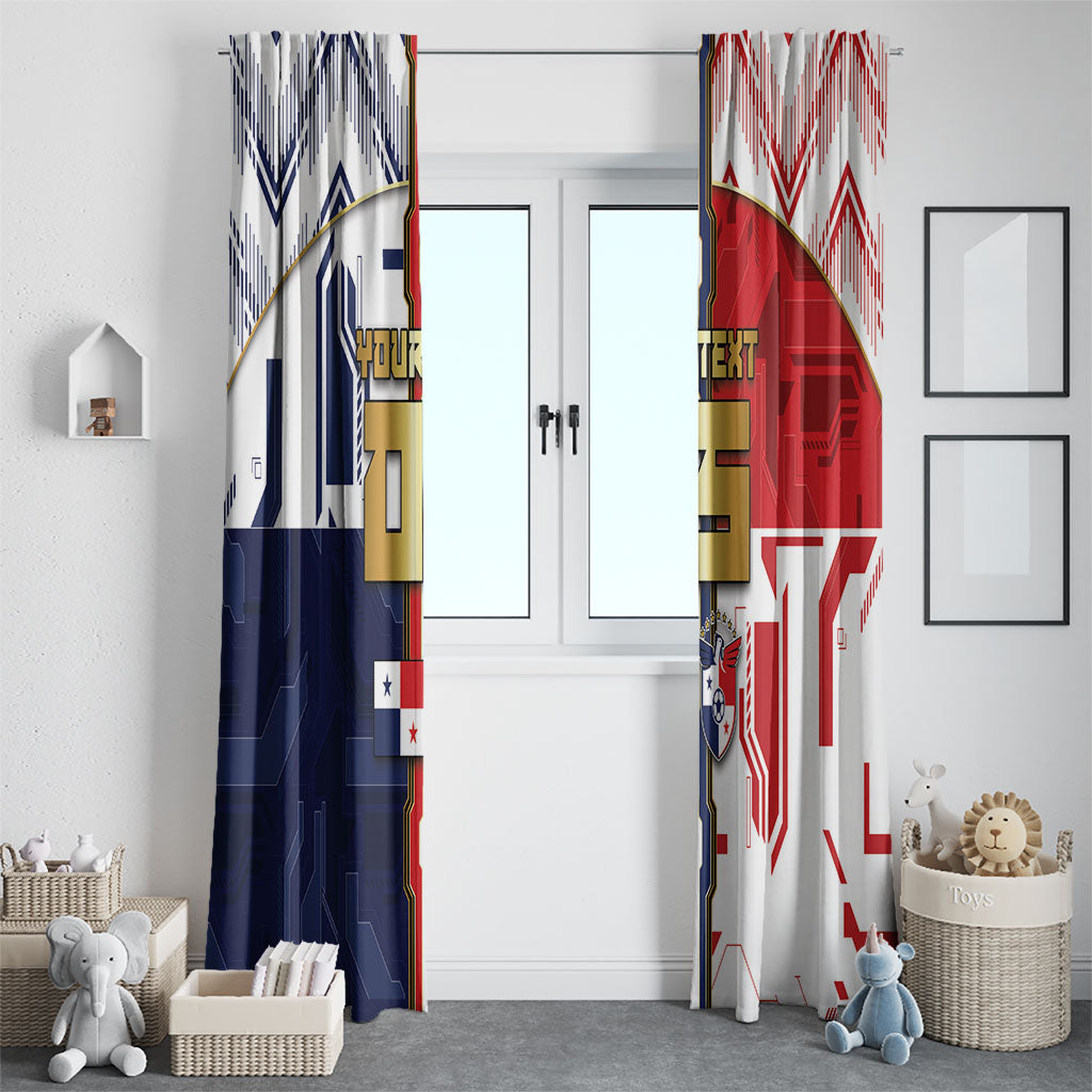 Custom Panama Football Window Curtain Cybernetic Mech Warrior Flag