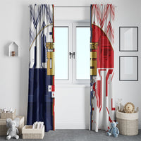 Custom Panama Football Window Curtain Cybernetic Mech Warrior Flag