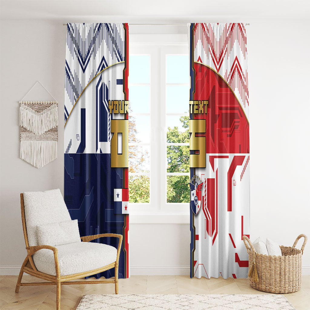 Custom Panama Football Window Curtain Cybernetic Mech Warrior Flag