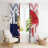 Custom Panama Football Window Curtain Cybernetic Mech Warrior Flag