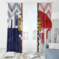 Custom Panama Football Window Curtain Cybernetic Mech Warrior Flag