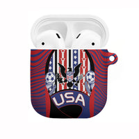 United States Soccer AirPods Case American Eagle Flag Stars And Stripes