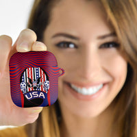 United States Soccer AirPods Case American Eagle Flag Stars And Stripes