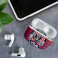 United States Soccer AirPods Case American Eagle Flag Stars And Stripes