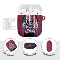 United States Soccer AirPods Case American Eagle Flag Stars And Stripes