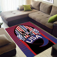United States Soccer Area Rug American Eagle Flag Stars And Stripes