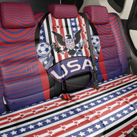 United States Soccer Back Car Seat Cover American Eagle Flag Stars And Stripes