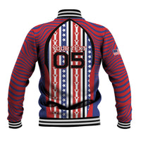 Custom United States Soccer Baseball Jacket American Eagle Flag Stars And Stripes