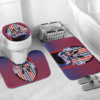 United States Soccer Bathroom Set American Eagle Flag Stars And Stripes
