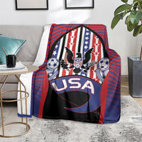 United States Soccer Blanket American Eagle Flag Stars And Stripes