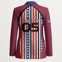 Custom United States Soccer Blazer American Eagle Flag Stars And Stripes