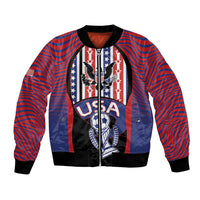 Custom United States Soccer Bomber Jacket American Eagle Flag Stars And Stripes