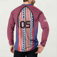 Custom United States Soccer Button Sweatshirt American Eagle Flag Stars And Stripes
