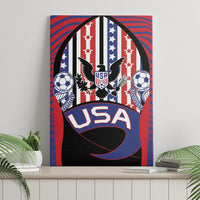 United States Soccer Canvas Wall Art American Eagle Flag Stars And Stripes