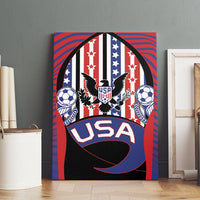United States Soccer Canvas Wall Art American Eagle Flag Stars And Stripes