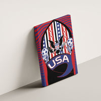 United States Soccer Canvas Wall Art American Eagle Flag Stars And Stripes