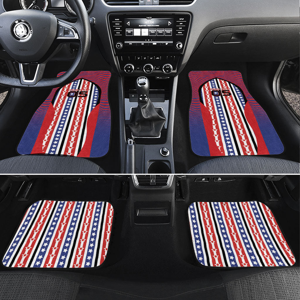 Custom United States Soccer Car Mats American Eagle Flag Stars And Stripes