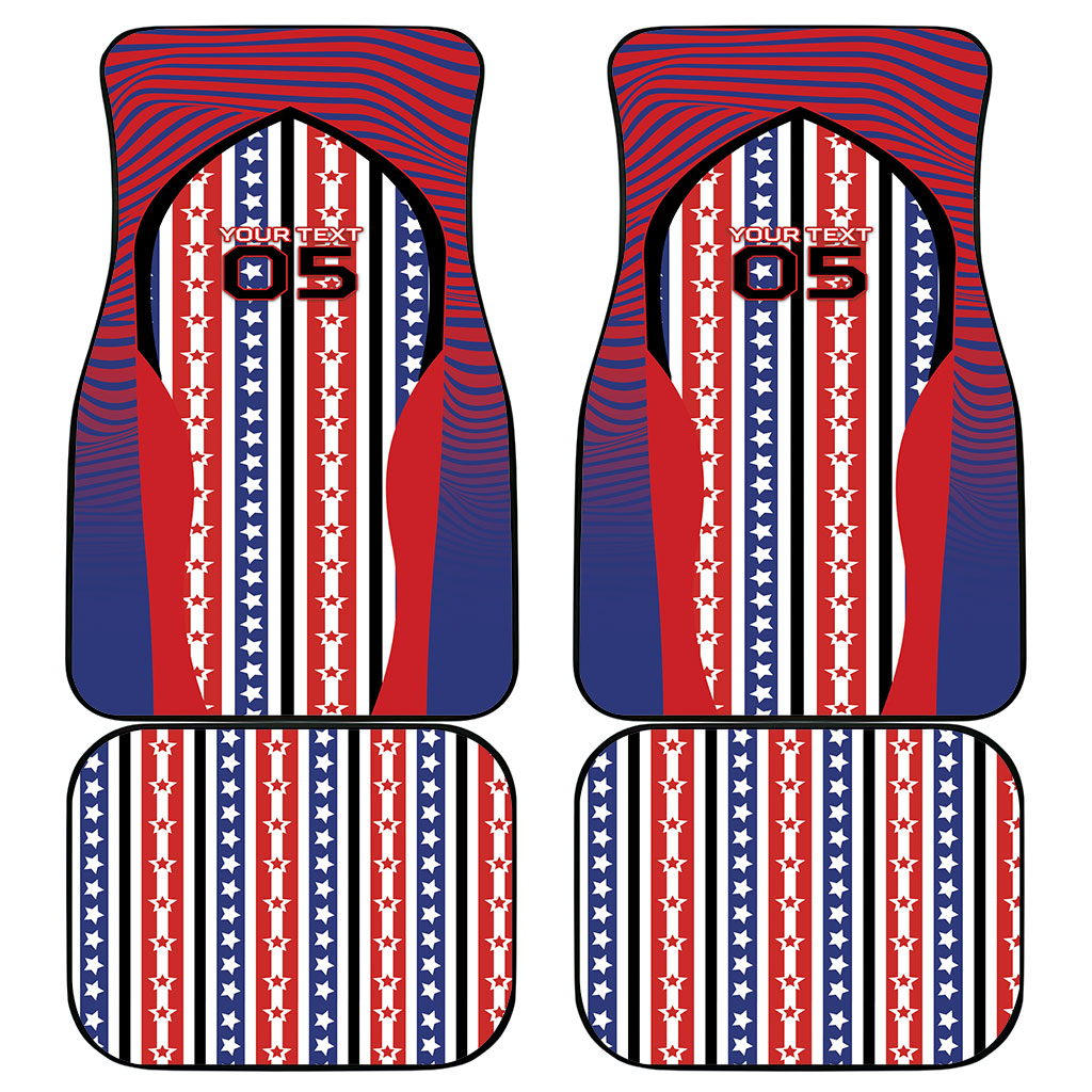 Custom United States Soccer Car Mats American Eagle Flag Stars And Stripes