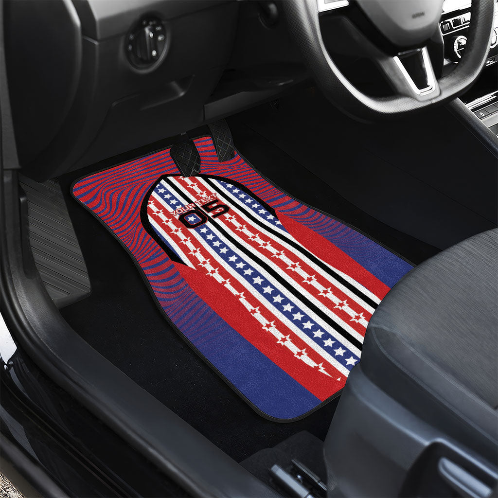Custom United States Soccer Car Mats American Eagle Flag Stars And Stripes