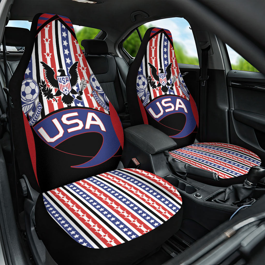 United States Soccer Car Seat Cover American Eagle Flag Stars And Stripes