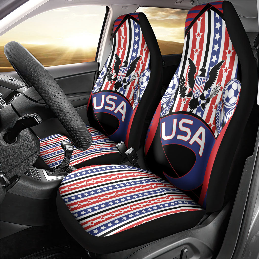 United States Soccer Car Seat Cover American Eagle Flag Stars And Stripes