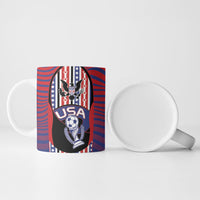 Custom United States Soccer Ceramic Mug American Eagle Flag Stars And Stripes