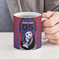 Custom United States Soccer Ceramic Mug American Eagle Flag Stars And Stripes