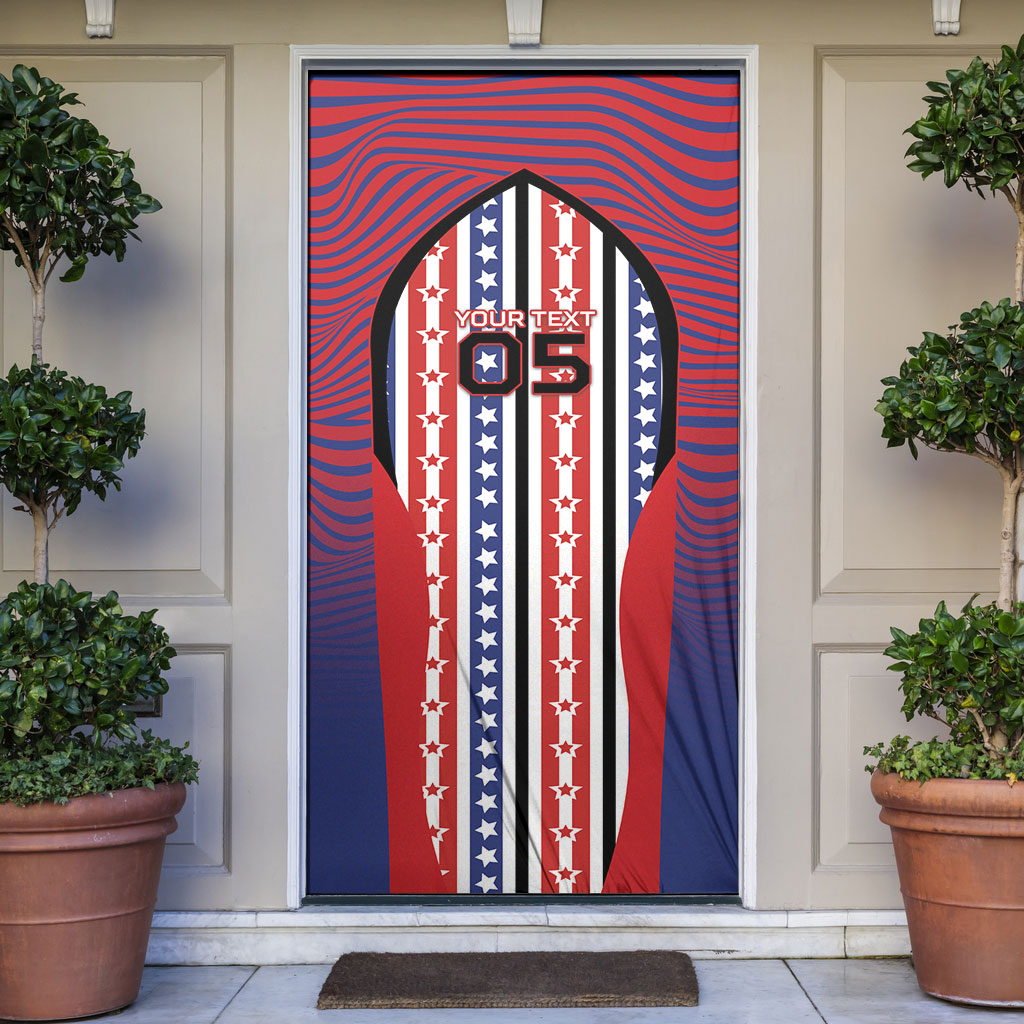 Custom United States Soccer Door Cover American Eagle Flag Stars And Stripes