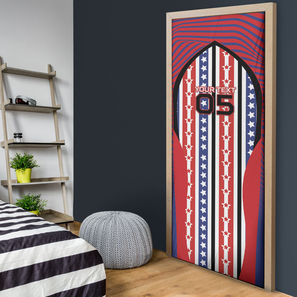 Custom United States Soccer Door Cover American Eagle Flag Stars And Stripes