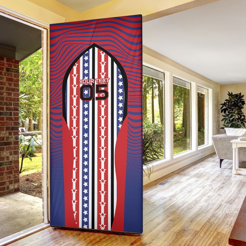 Custom United States Soccer Door Cover American Eagle Flag Stars And Stripes