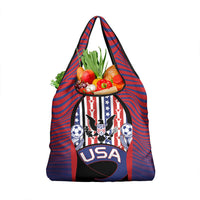 United States Soccer Grocery Bag American Eagle Flag Stars And Stripes
