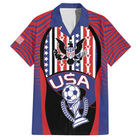 Custom United States Soccer Hawaiian Shirt American Eagle Flag Stars And Stripes