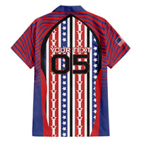 Custom United States Soccer Hawaiian Shirt American Eagle Flag Stars And Stripes