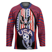 Custom United States Soccer Hockey Jersey American Eagle Flag Stars And Stripes
