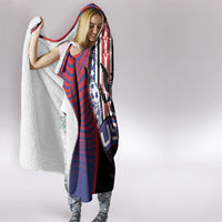 United States Soccer Hooded Blanket American Eagle Flag Stars And Stripes