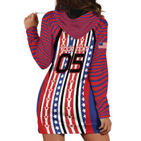 Custom United States Soccer Hoodie Dress American Eagle Flag Stars And Stripes