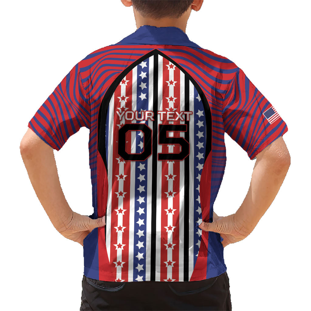 Custom United States Soccer Kid Hawaiian Shirt American Eagle Flag Stars And Stripes