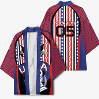 Custom United States Soccer Kimono American Eagle Flag Stars And Stripes
