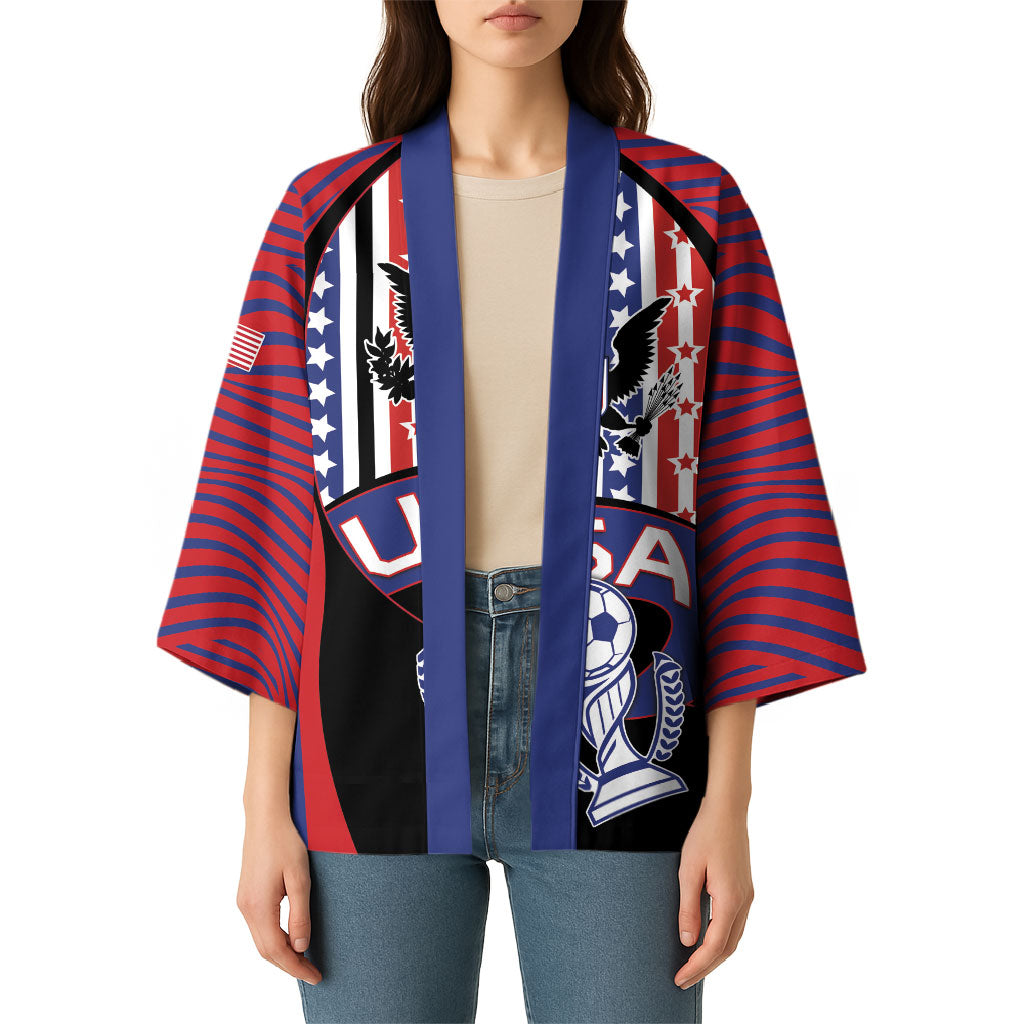 Custom United States Soccer Kimono American Eagle Flag Stars And Stripes