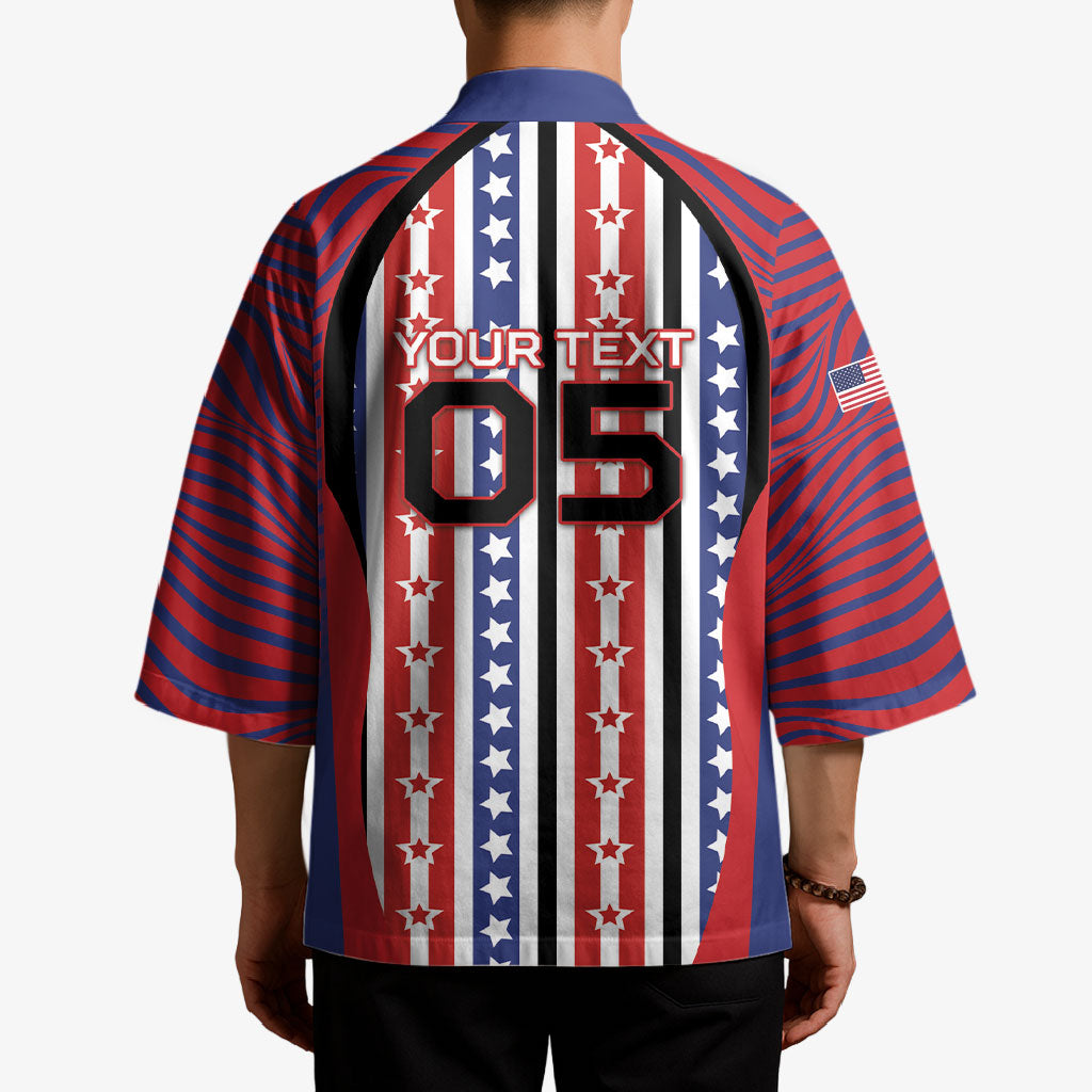Custom United States Soccer Kimono American Eagle Flag Stars And Stripes
