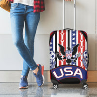United States Soccer Luggage Cover American Eagle Flag Stars And Stripes